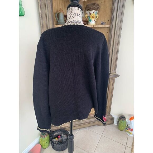 REFERENCE POINT NEW YORK Embroidered Christmas Cardigan - Picture 2 of 11